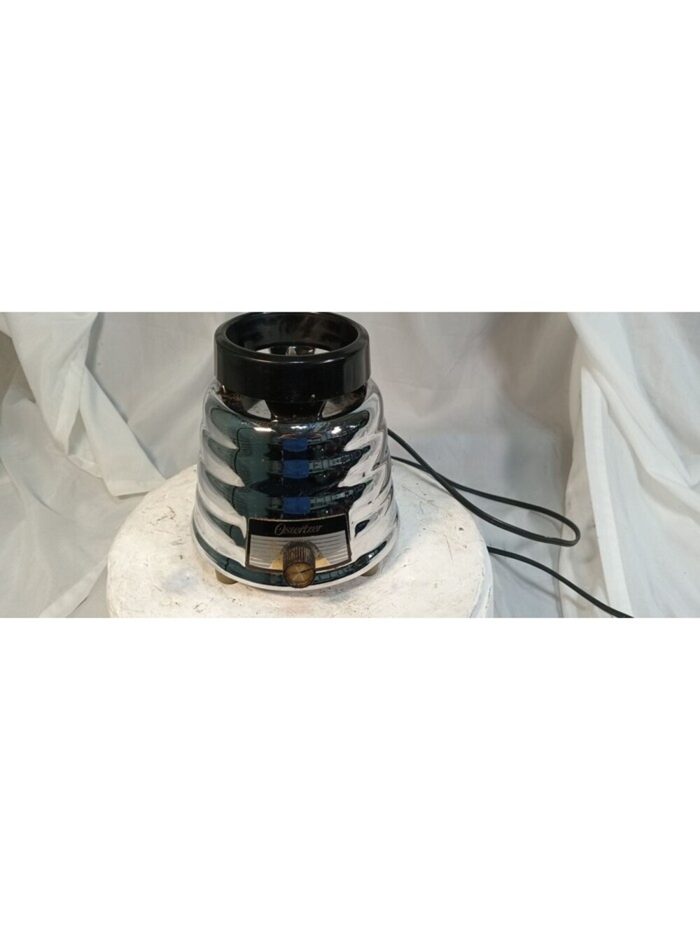 Osterizer Beehive Blender Chrome Motor Base Single Speed Vintage USA Oster